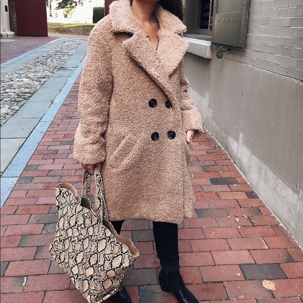 Last 1✨Harper Teddy Coat - Taupe - Picture 2 of 8